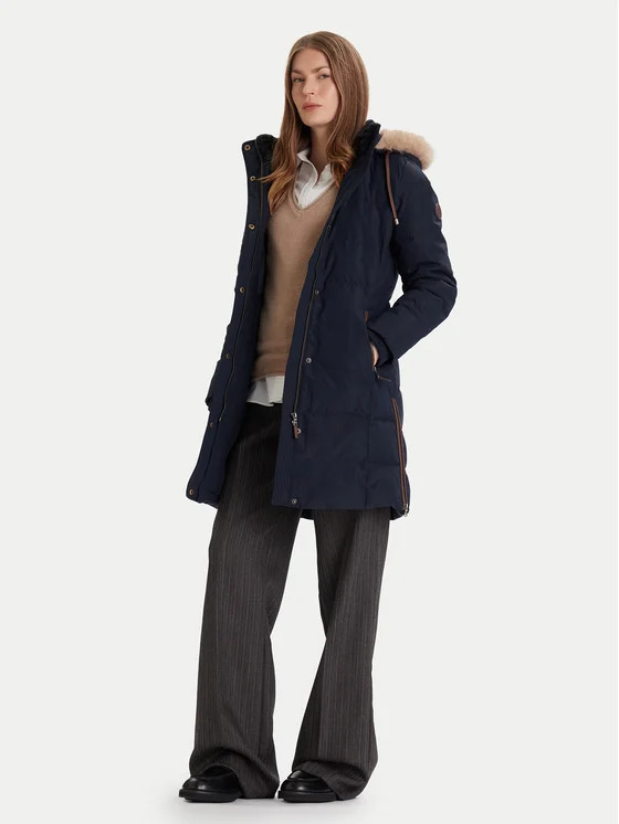 Γυναικείο Μπουφάν Navy Μπλε Ralph Lauren 297957509008-NAVY
