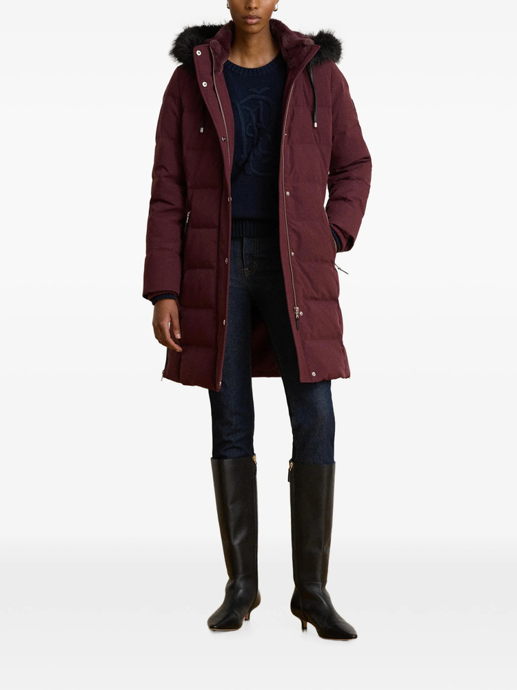 Γυναικείο Μπουφάν Μπορντό Ralph Lauren 297957509009-RED