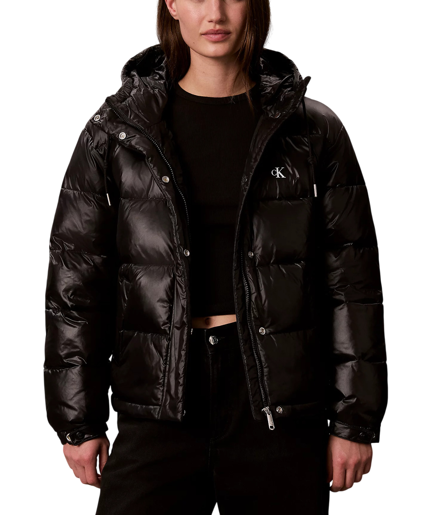 Γυναικείο Μπουφάν Μαύρο Calvin Klein LV047H512G-UB1