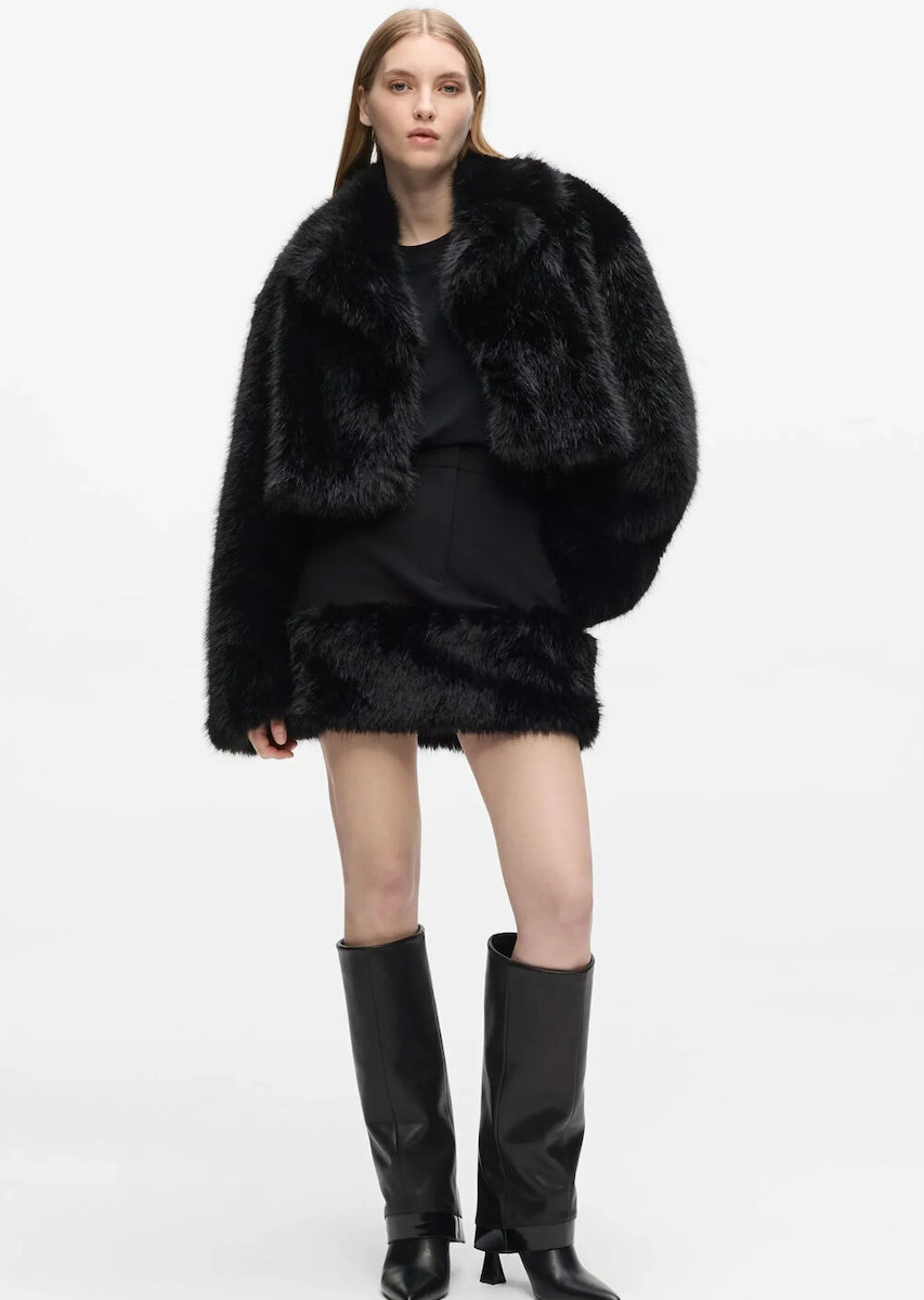 Γυναικείο Παλτό Μαύρο Karl Lagerfeld B4W15006-999 Black