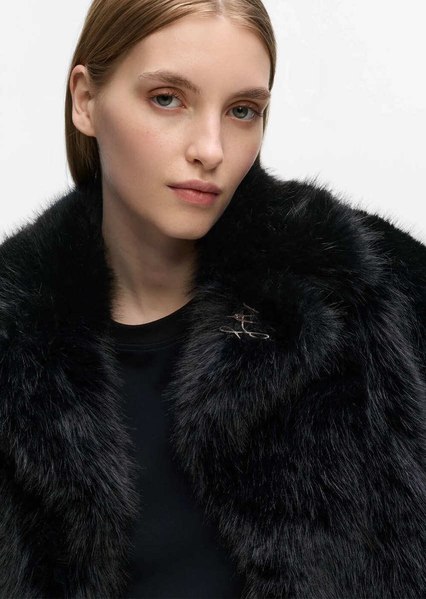 Γυναικείο Παλτό Μαύρο Karl Lagerfeld B4W15006-999 Black