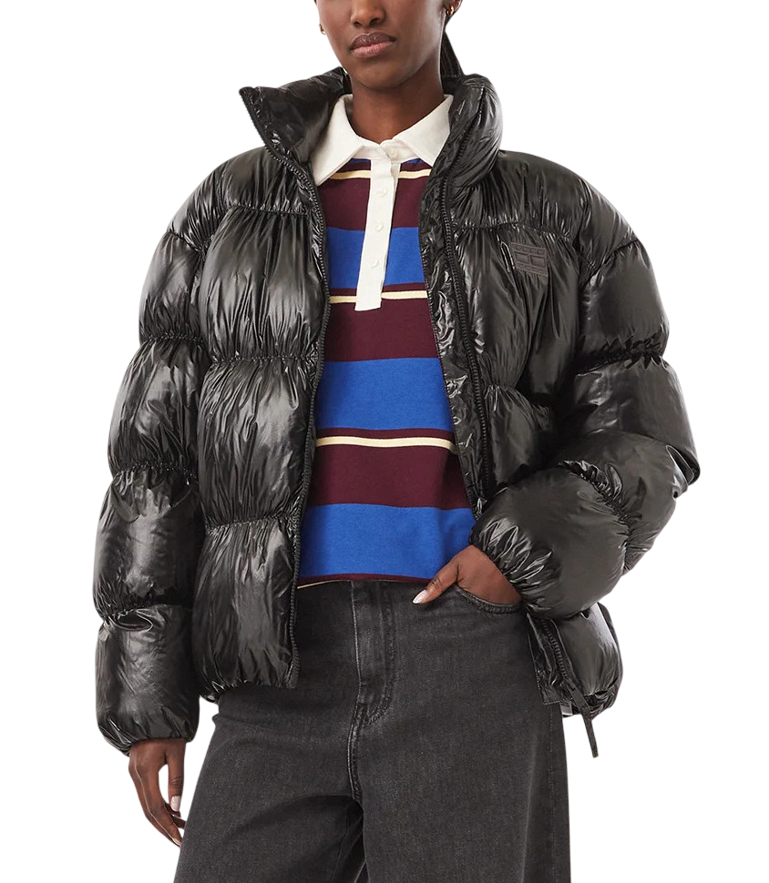 Γυναικείο Μπουφάν Μαύρο Tommy Jeans DW0DW23423-BDS