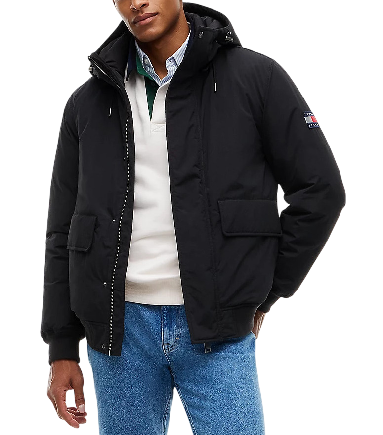 Ανδρικό Μπουφάν Μαύρο Tommy Jeans DM0DM22032-0GK