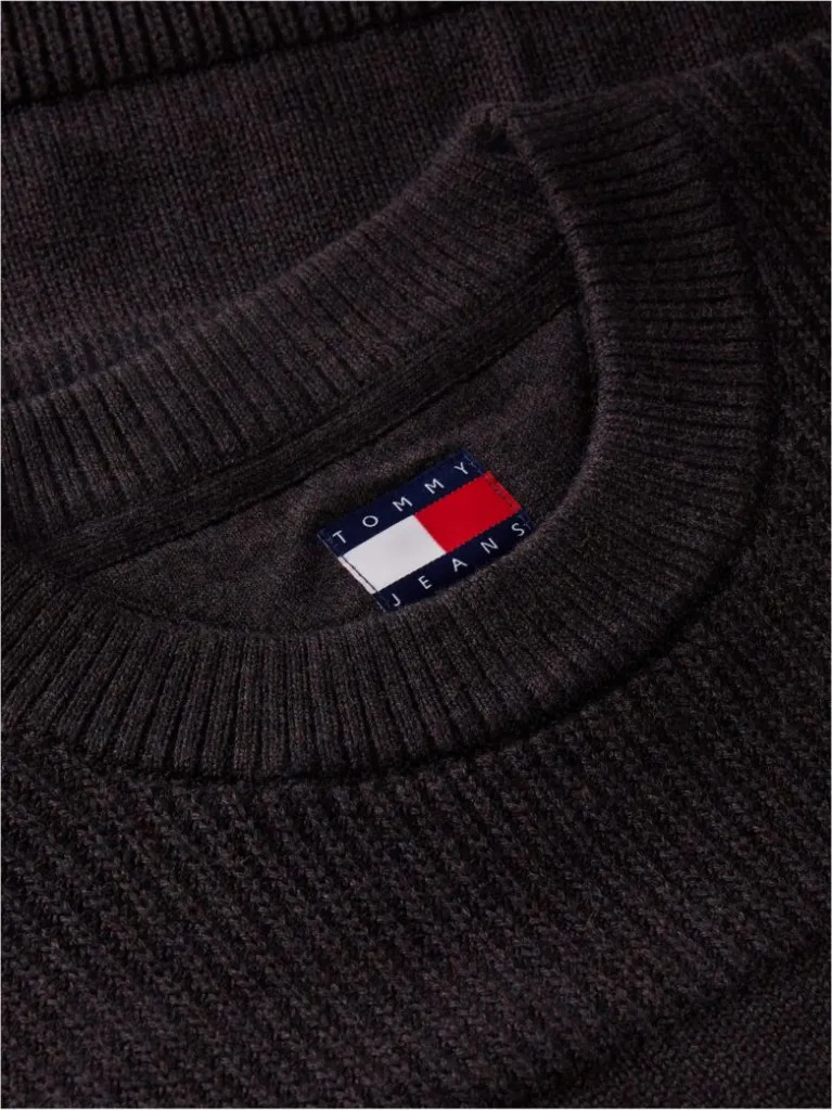 Ανδρικό Πουλόβερ Μαύρο Tommy Jeans DM0DM23571-H08
