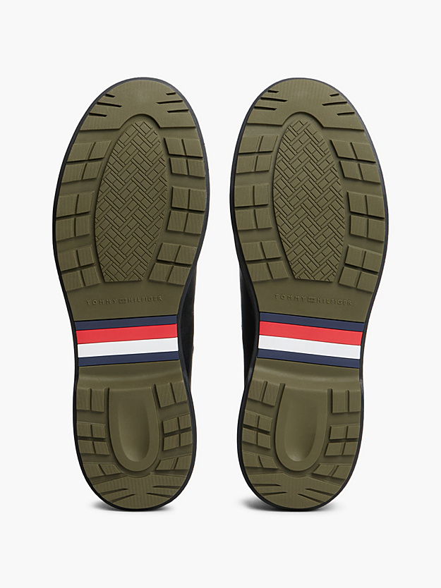 Ανδρικά Δερμάτινα Μποτάκια Μαύρα Tommy Hilfiger FM0FM05958-BDS