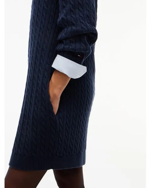 Γυναικείο Πλεκτό Φόρεμα Navy Μπλε Tommy Jeans DW0DW23540-C1G