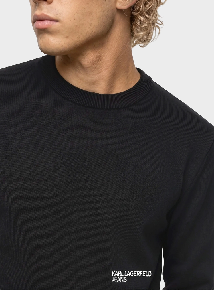 Ανδρικό Μακρυμάνικο T-shirt Μαύρο Karl Lagerfeld Jeans B4M17036-999 Black