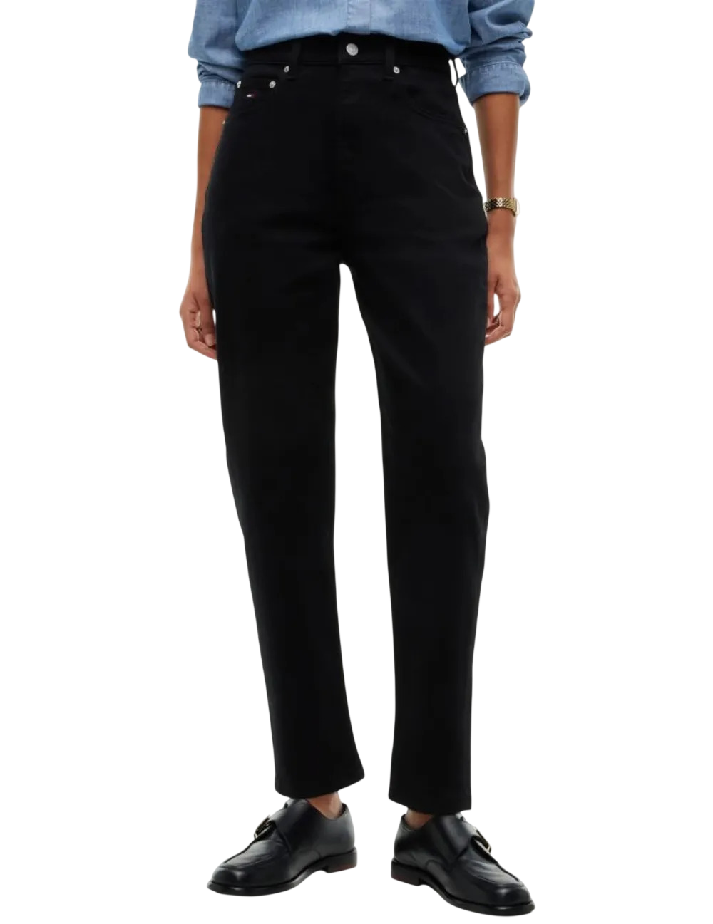 Γυναικείο 90's Mom Τζιν Μαύρο Tommy Jeans DW0DW23569-1BZ