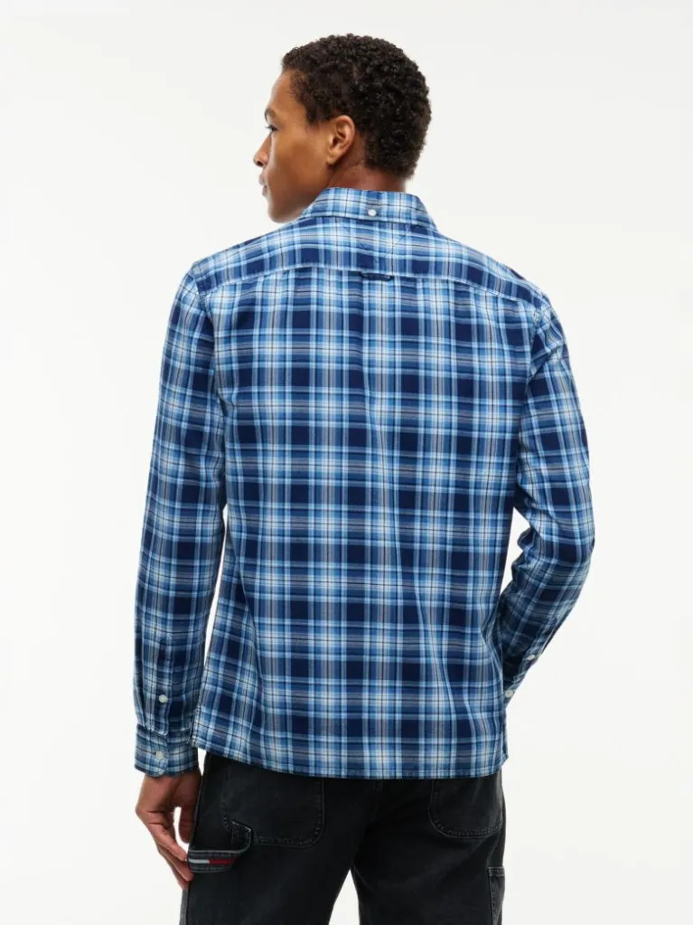 Ανδρικό Πουκάμισο Μπλε Tommy Jeans DM0DM23721-0YM