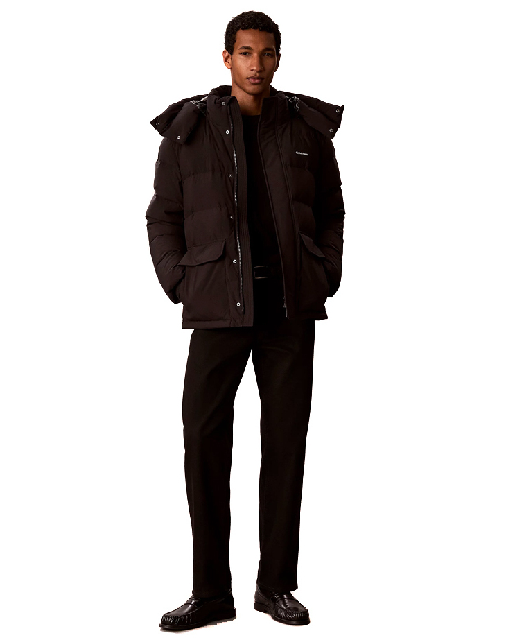 Ανδρικό Μπουφάν Μαύρο Calvin Klein LV04LH506G-UB1