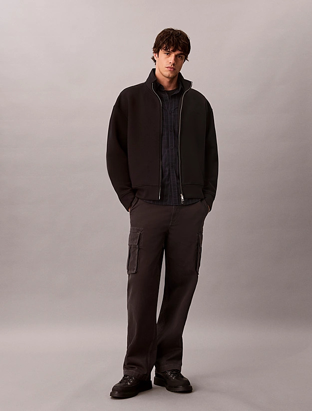 Ανδρική Ζακέτα Μαύρη Calvin Klein LV04LH225G-UB1