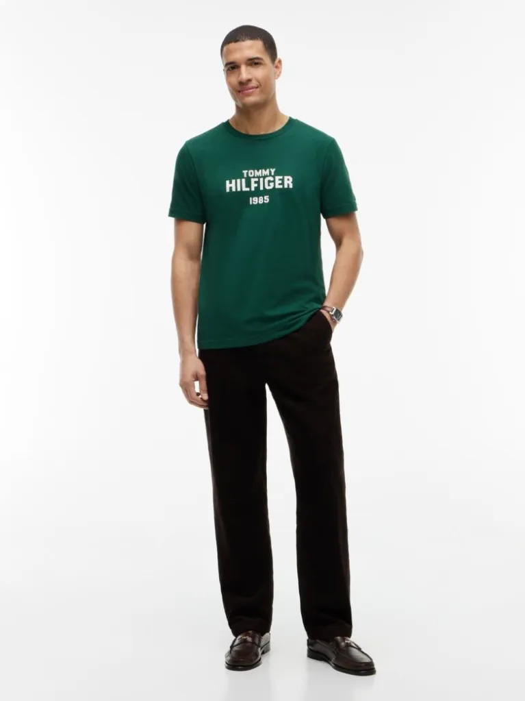 Ανδρικό T-shirt Πράσινο Tommy Hilfiger MW0MW44877-L6K