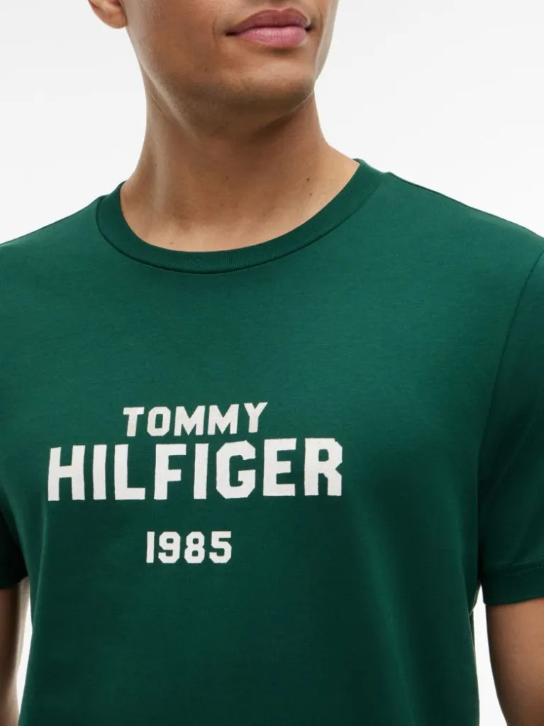 Ανδρικό T-shirt Πράσινο Tommy Hilfiger MW0MW44877-L6K