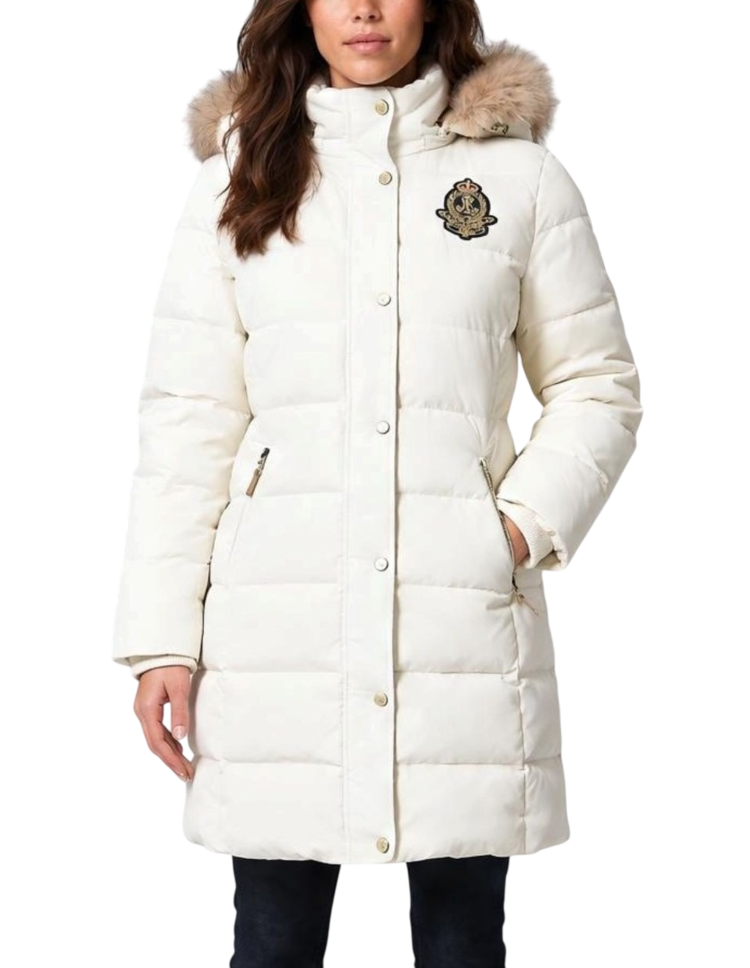 Γυναικείο Μπουφάν Λευκό Ralph Lauren 297P23455004-NATURAL