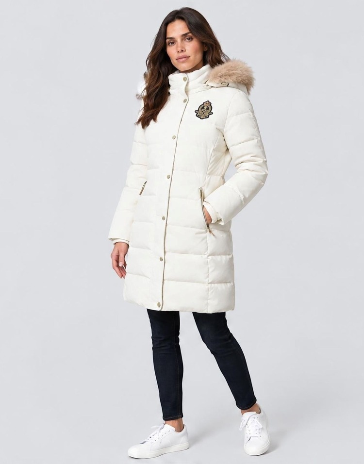 Γυναικείο Μπουφάν Λευκό Ralph Lauren 297P23455004-NATURAL
