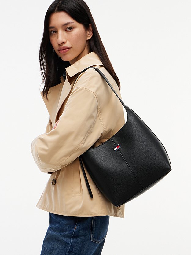 Γυναικεία City Hobo Τσάντα Μαύρη Tommy Jeans AW0AW19062-BDS