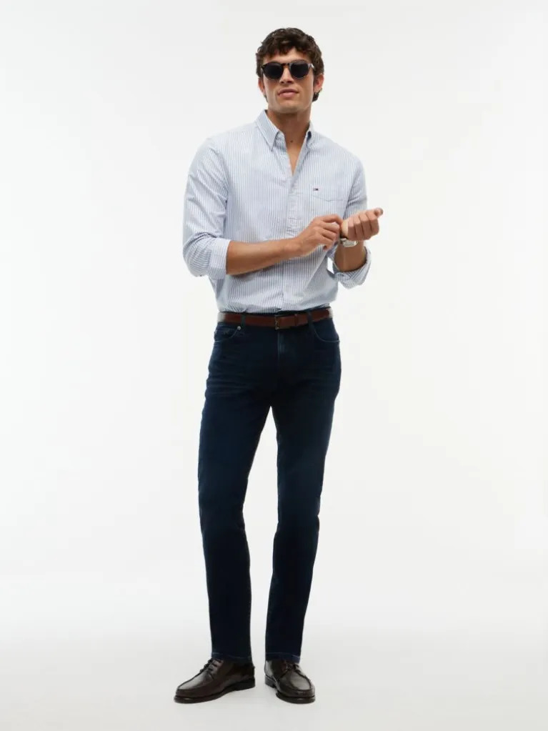 Ανδρικό Bleeker Slim Τζιν Blue-Black Tommy Hilfiger MW0MW45186-1BT