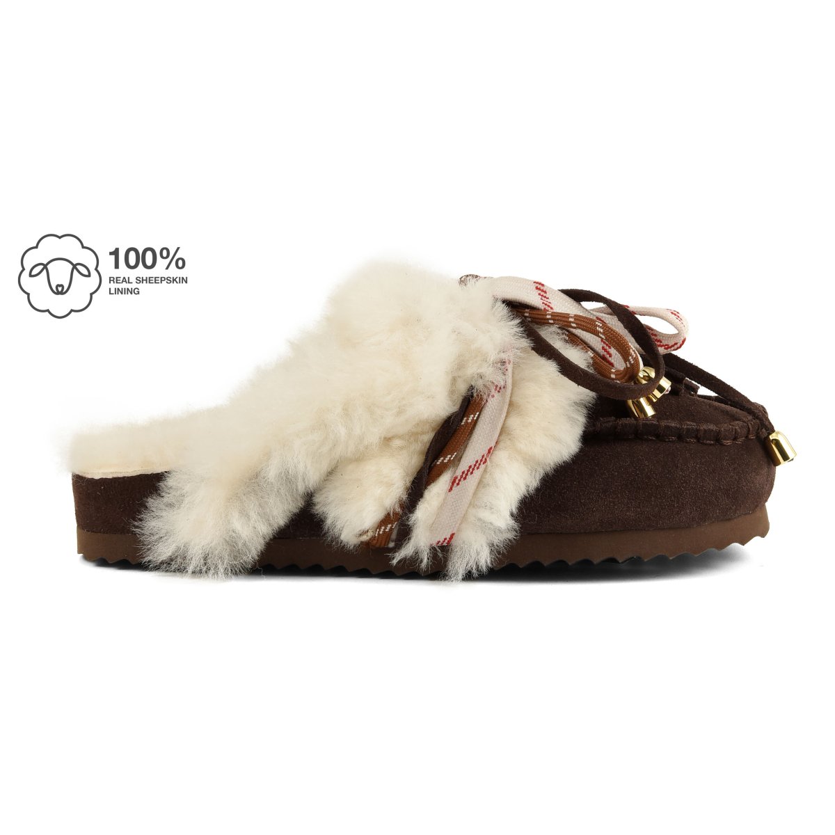Γυναικείες Slofi Furry Παντόφλες Καφέ Colors Of California HC SHSLOFI04-CHOCOLATE