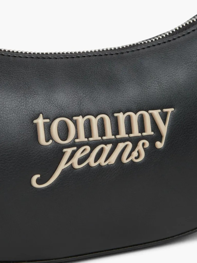 Γυναικεία Τσάντα Ώμου Μαύρη Tommy Jeans AW0AW19047-BDS
