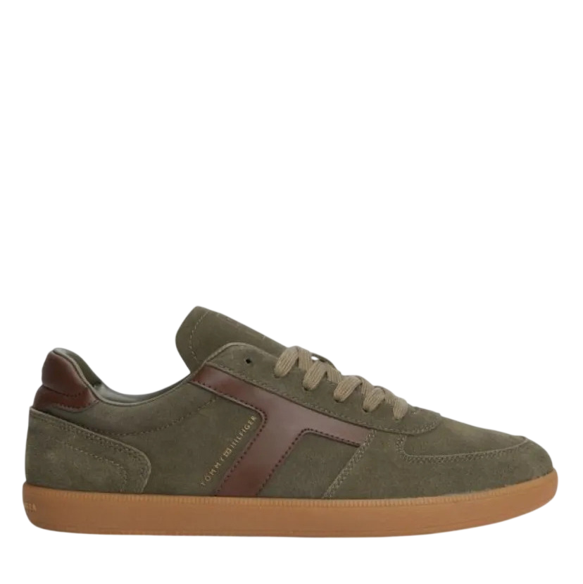 Ανδρικά Δερμάτινα Tribeca Sneakers Λαδί Tommy Hilfiger FM0FM06069-RBN