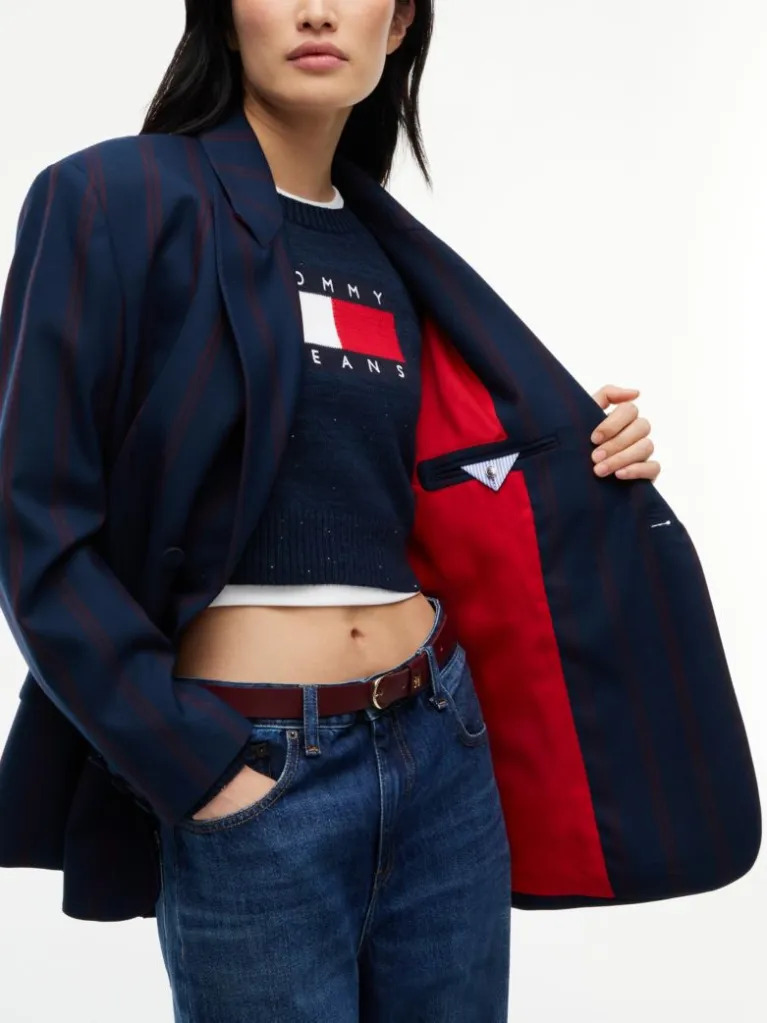 Γυναικείο Collegiate Σακάκι Navy Μπλε Tommy Jeans DW0DW23417-C1G