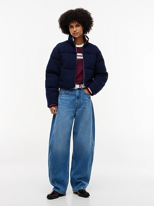 Γυναικείο Puffer Μπουφάν Navy Μπλε Tommy Jeans DW0DW23416-C1G