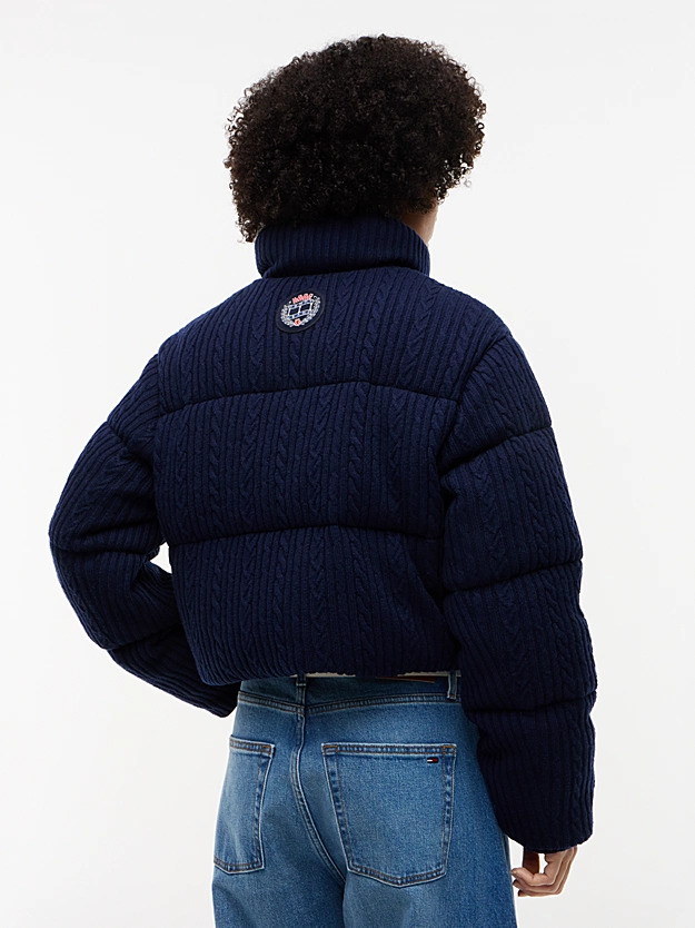 Γυναικείο Puffer Μπουφάν Navy Μπλε Tommy Jeans DW0DW23416-C1G