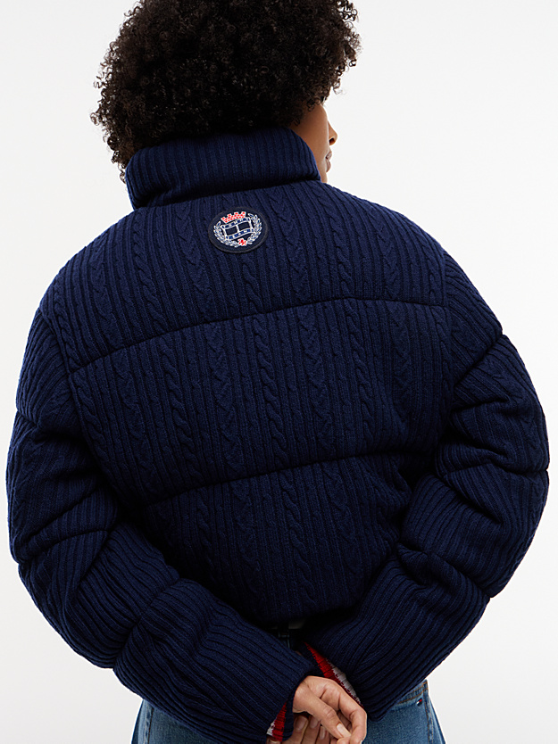 Γυναικείο Puffer Μπουφάν Navy Μπλε Tommy Jeans DW0DW23416-C1G