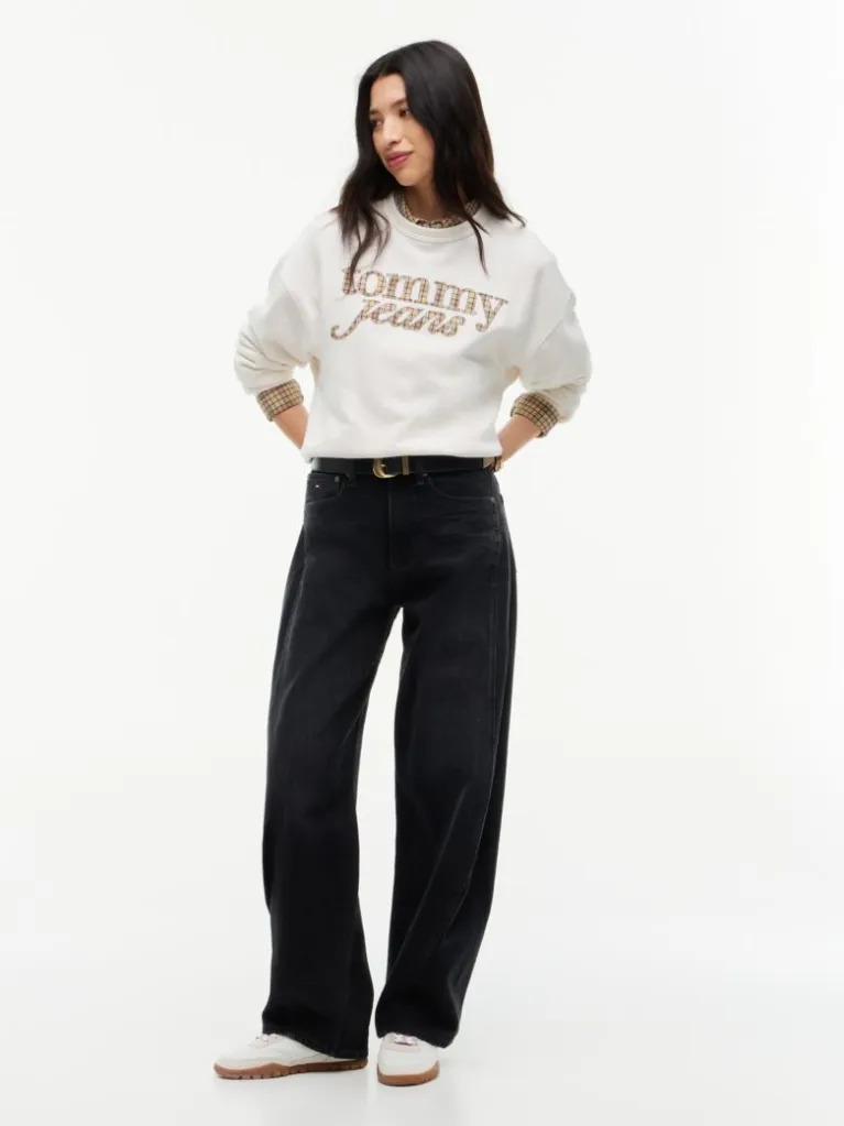 Γυναικείο Boxy Φούτερ Εκρού Tommy Jeans DW0DW23304-YBH