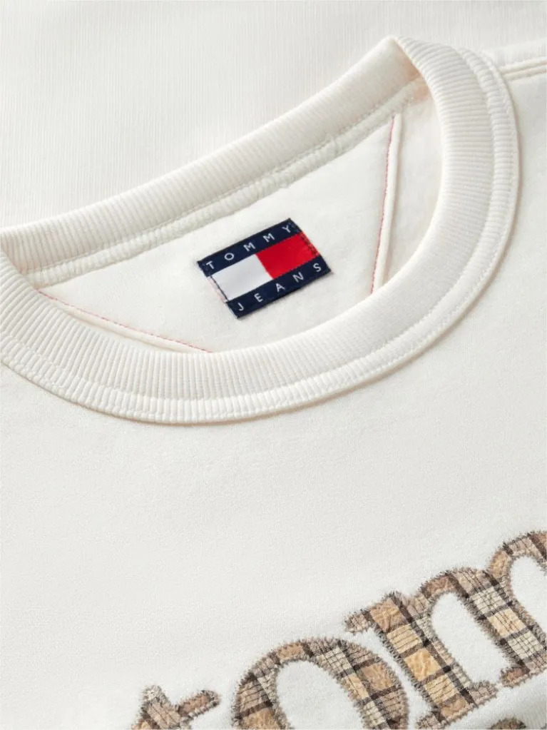 Γυναικείο Boxy Φούτερ Εκρού Tommy Jeans DW0DW23304-YBH