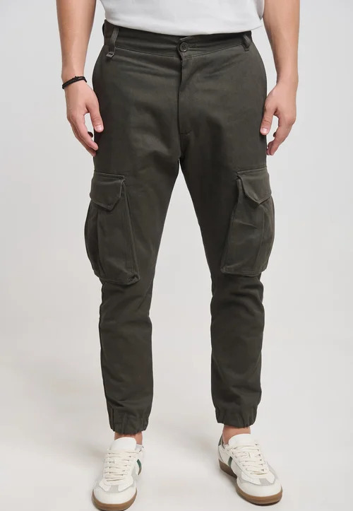Ανδρικό Cargo Παντελόνι Χακί Royal Denim RIVOLI2381-KHAKI