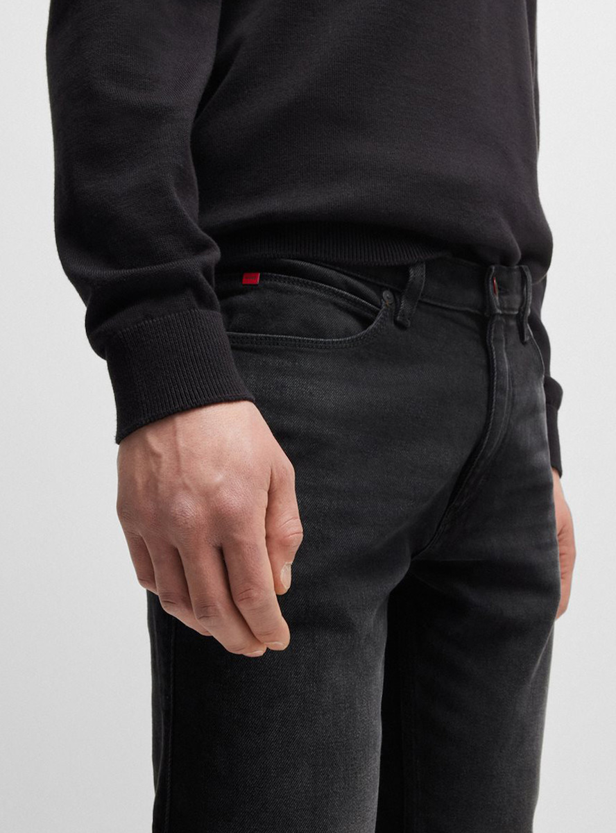 Ανδρικό Hugo 734 Jeans Μαύρο HUGO 50524229-005