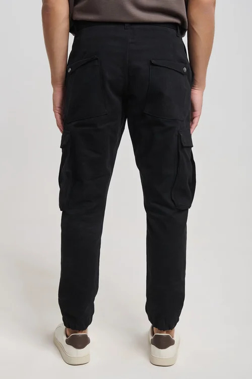 Ανδρικό Cargo Παντελόνι Μαύρο Royal Denim RIVOLI2381-BLACK