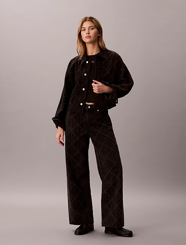 Γυναικείο Τζιν Μπουφάν Μαύρο Calvin Klein LV047H944G-4B3