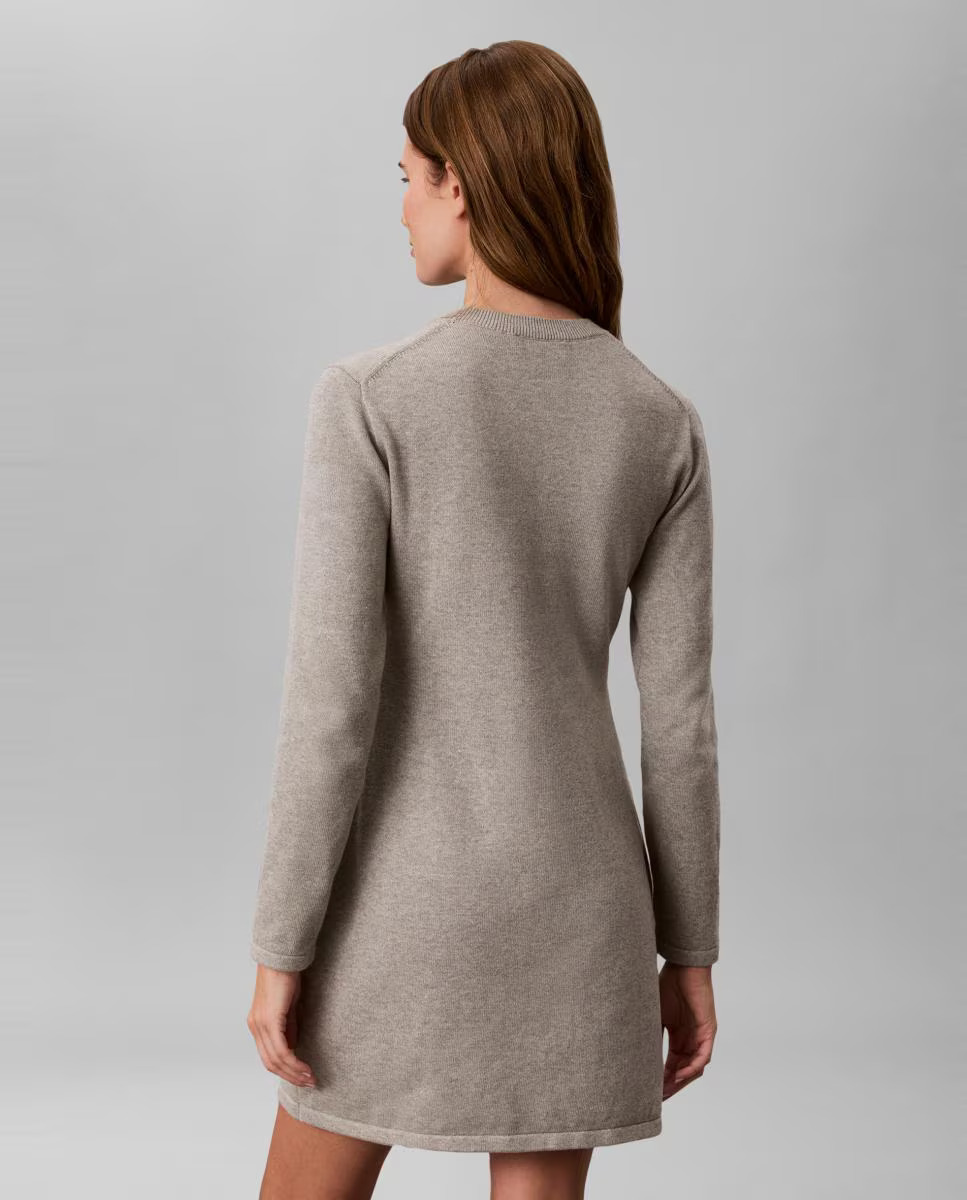 Γυναικείο Μακρυμάνικο Φόρεμα Γκρι Calvin Klein LV047H319G-P7A