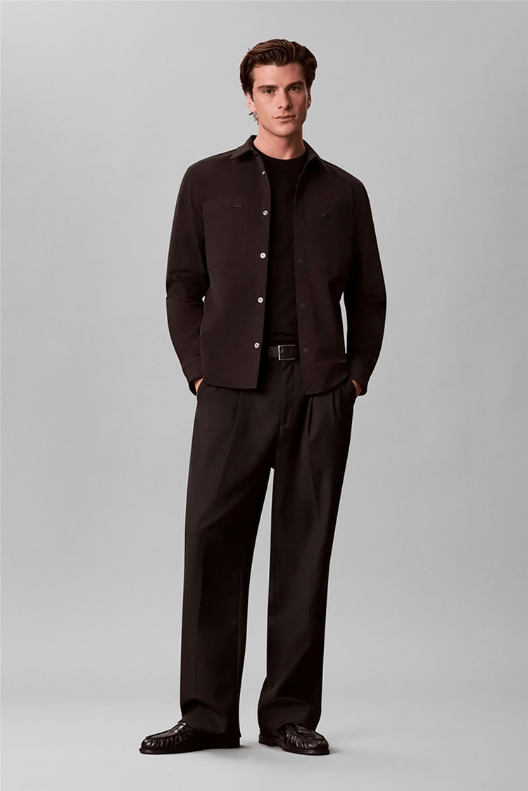 Ανδρικό Overshirt Μαύρο Calvin Klein LV04LH121G-UB1