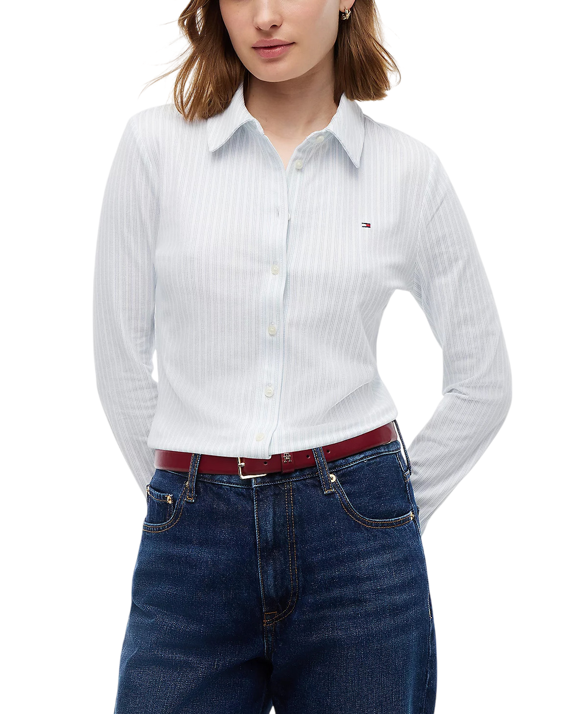 Γυναικείο Ριγέ 1985 Slim Πουκάμισο Tommy Hilfiger WW0WW43528-0FA