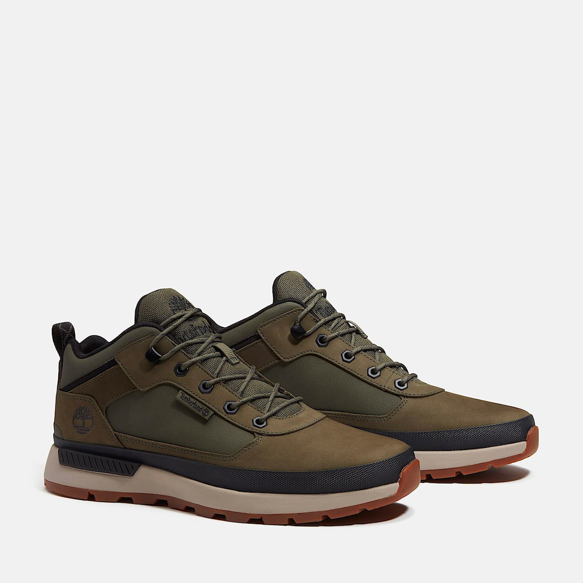 Ανδρικά Δερμάτινα Field Trekker Sneakers Χακί Timberland TB0A6DKN-EO6