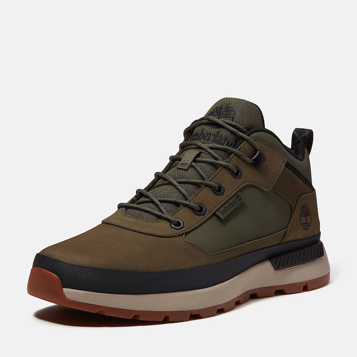 Ανδρικά Δερμάτινα Field Trekker Sneakers Χακί Timberland TB0A6DKN-EO6