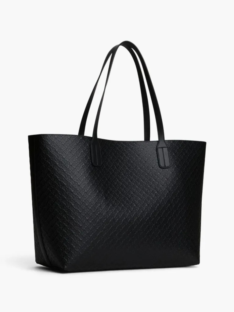 Γυναικεία Icon Tote Τσάντα Μαύρη Tommy Hilfiger AW0AW19004-BDS