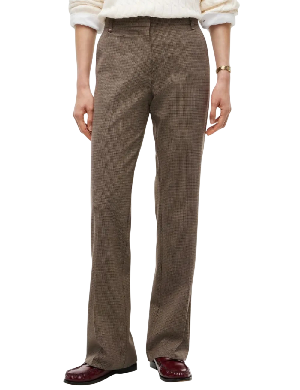 Γυναικείο Bootcut Καρό Παντελόνι Tommy Hilfiger WW0WW51902-0MG