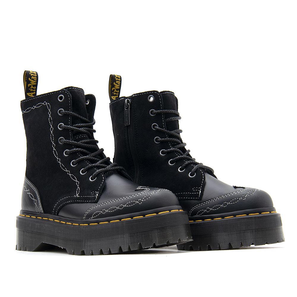 Γυναικεία Δερμάτινα Jadon Rodeo Μποτάκια Μαύρα Dr. Martens 43557001-BLACK