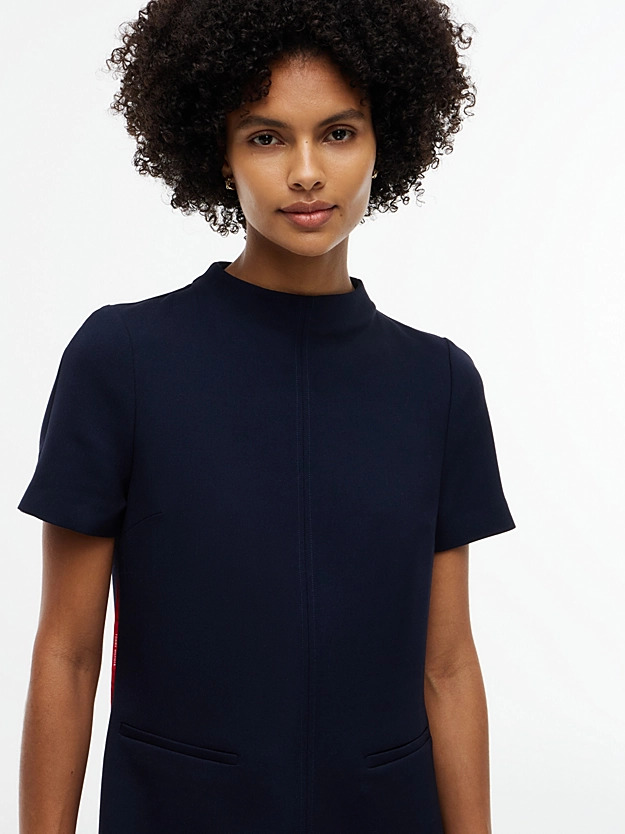 Γυναικείο Κοντομάνικο Φόρεμα Navy Μπλε Tommy Hilfiger WW0WW51783-C1G