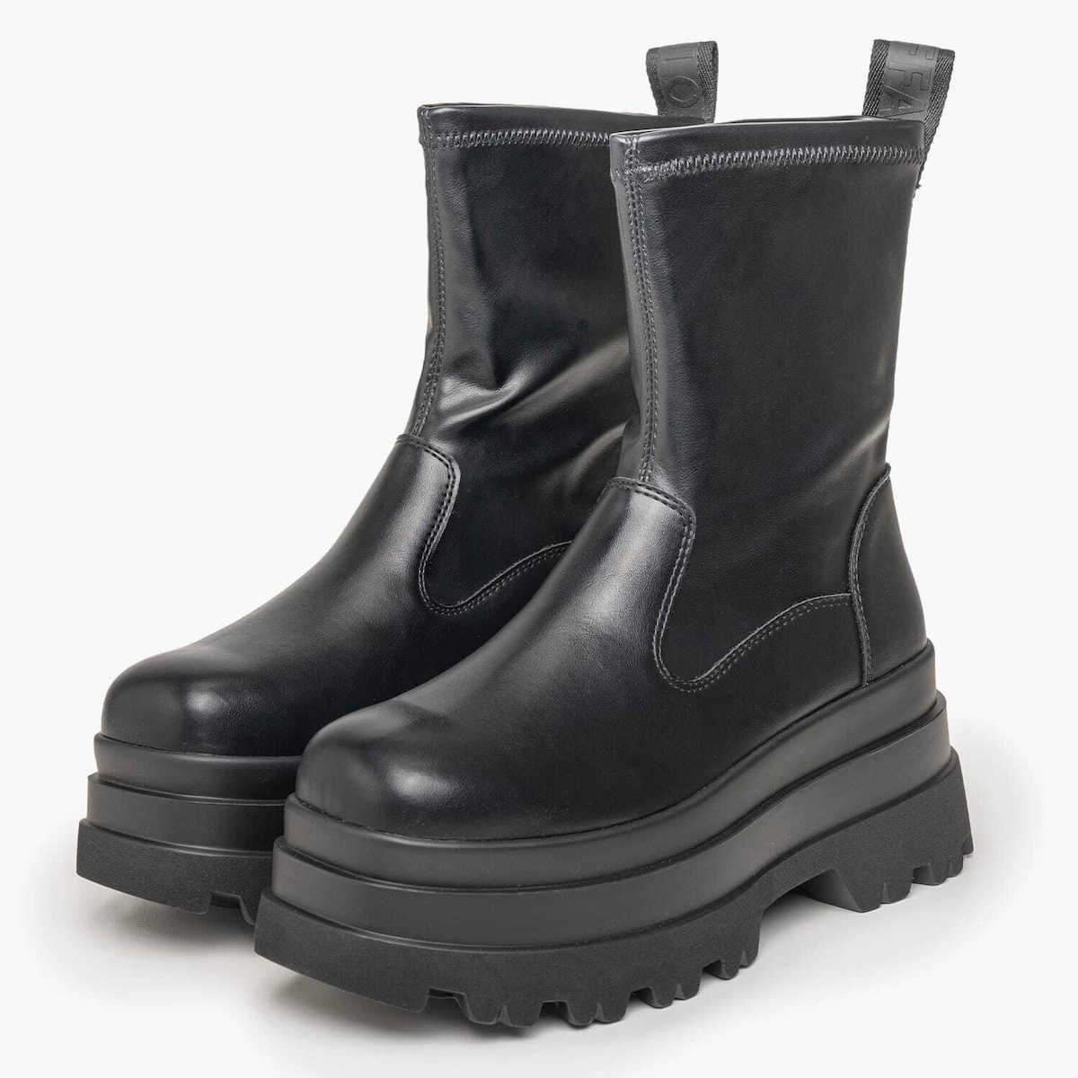 Γυναικείες Jupiter Sock Μπότες Μαύρες Buffalo BUF1270135-BLACK