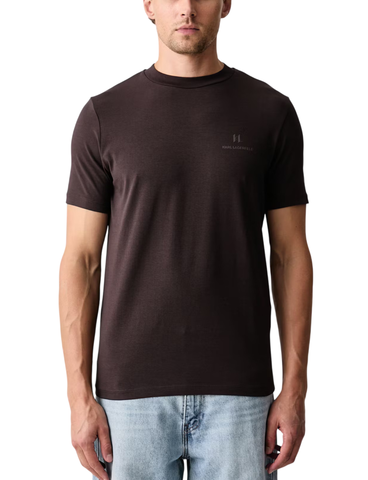 Ανδρικό T-shirt Καφέ Karl Lagerfeld 755043 564235-490