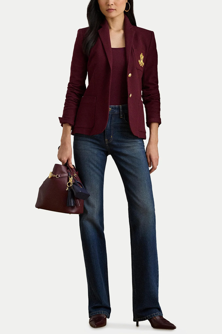 Γυναικείο Anfisa Σακάκι Μπορντό Ralph Lauren 200797305029-RED