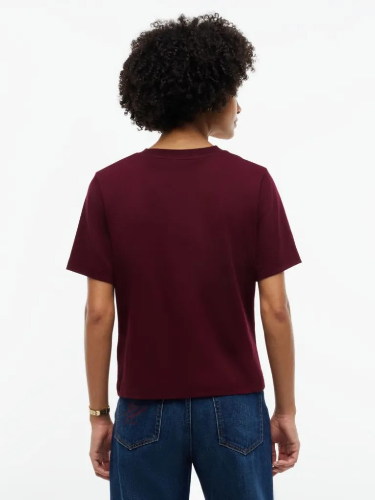 Γυναικείο T-shirt Μπορντό Tommy Hilfiger WW0WW51725-XIH
