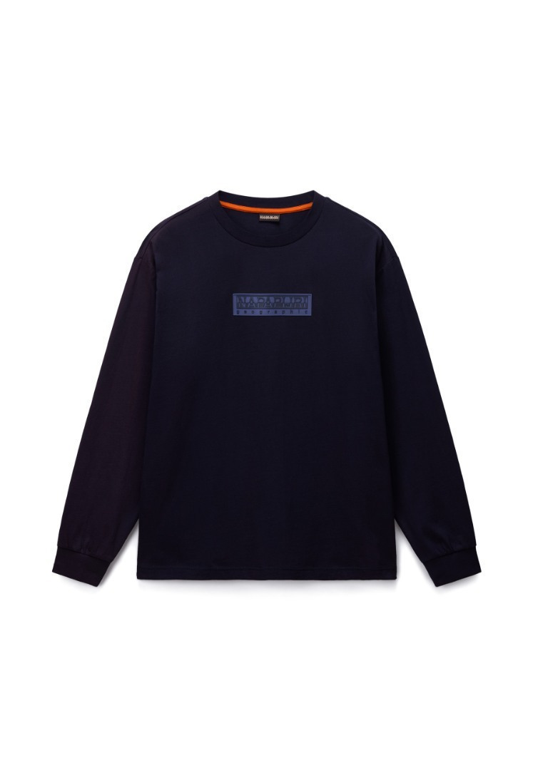 Ανδρικό S-Box Logo Μακρυμάνικο T-shirt Navy Μπλε Napapijri NP0A8BC5-1761