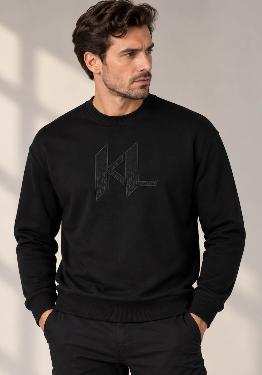 Ανδρικό Φούτερ Μαύρο Karl Lagerfeld 705013 564910-990