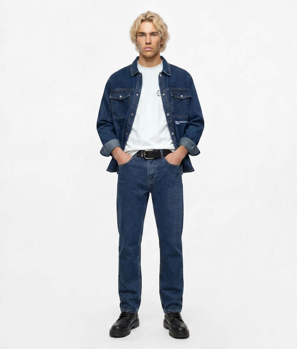 Ανδρικό Τζιν Overshirt Μπλε Karl Lagerfeld Jeans B4M16004-1NB Blue